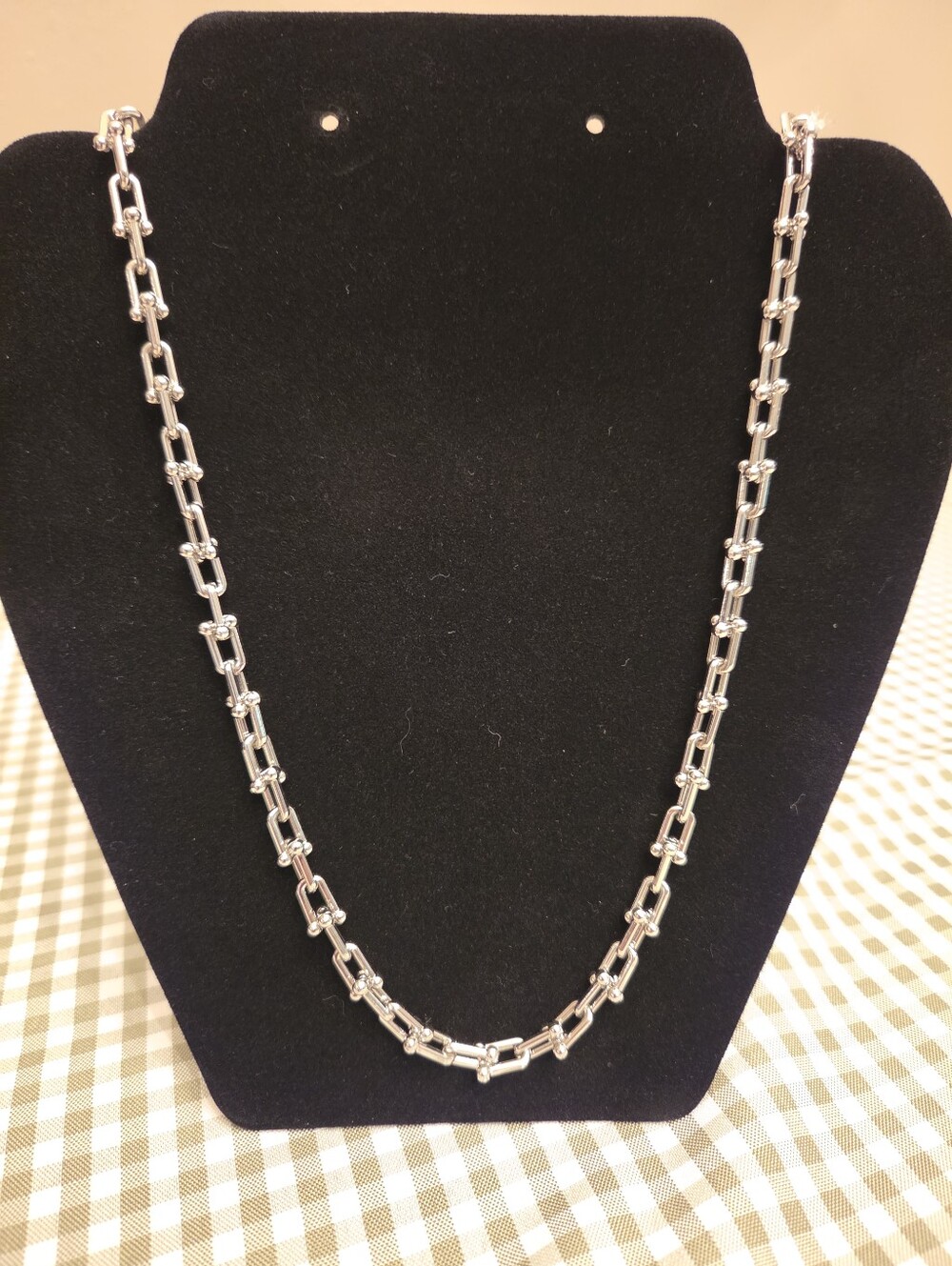 Stainless Steel Chain Necklace - Magnetic Ball Clasp - 30" - NWOT